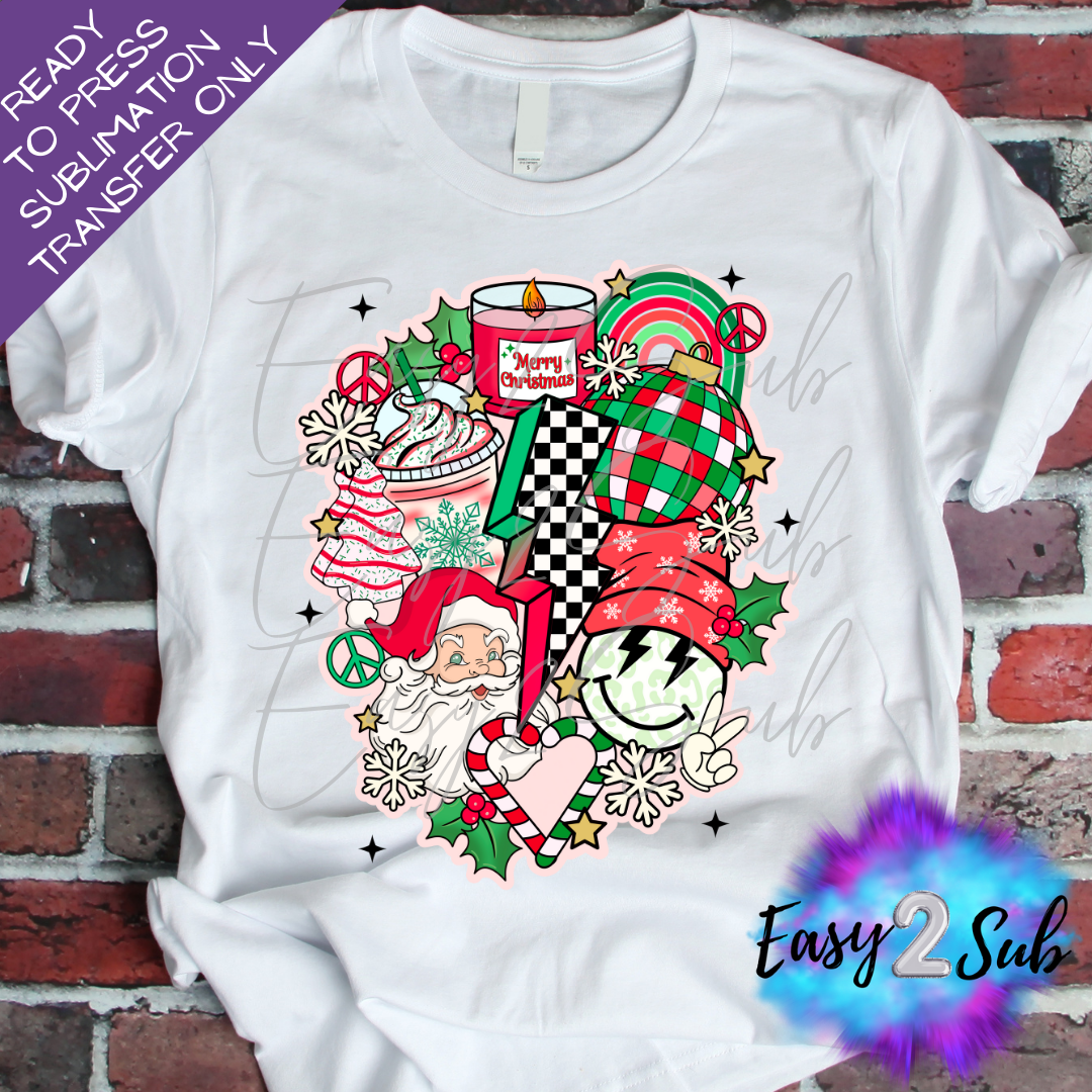 Merry Christmas Sublimation Transfer, Ready To Press Transfer – Flipped  Designs