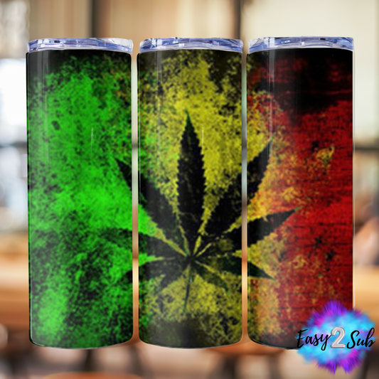 420 Rasta Leaf Sublimation Tumbler Transfer Print, Ready To Press Sublimation Transfer, Image transfer, Tumbler Transfer Sheet