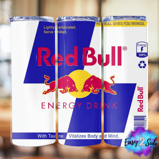 Red Bull Tumbler Transfer Print, Ready To Press Sublimation Transfer, Image transfer, Tumbler Transfer Sheet