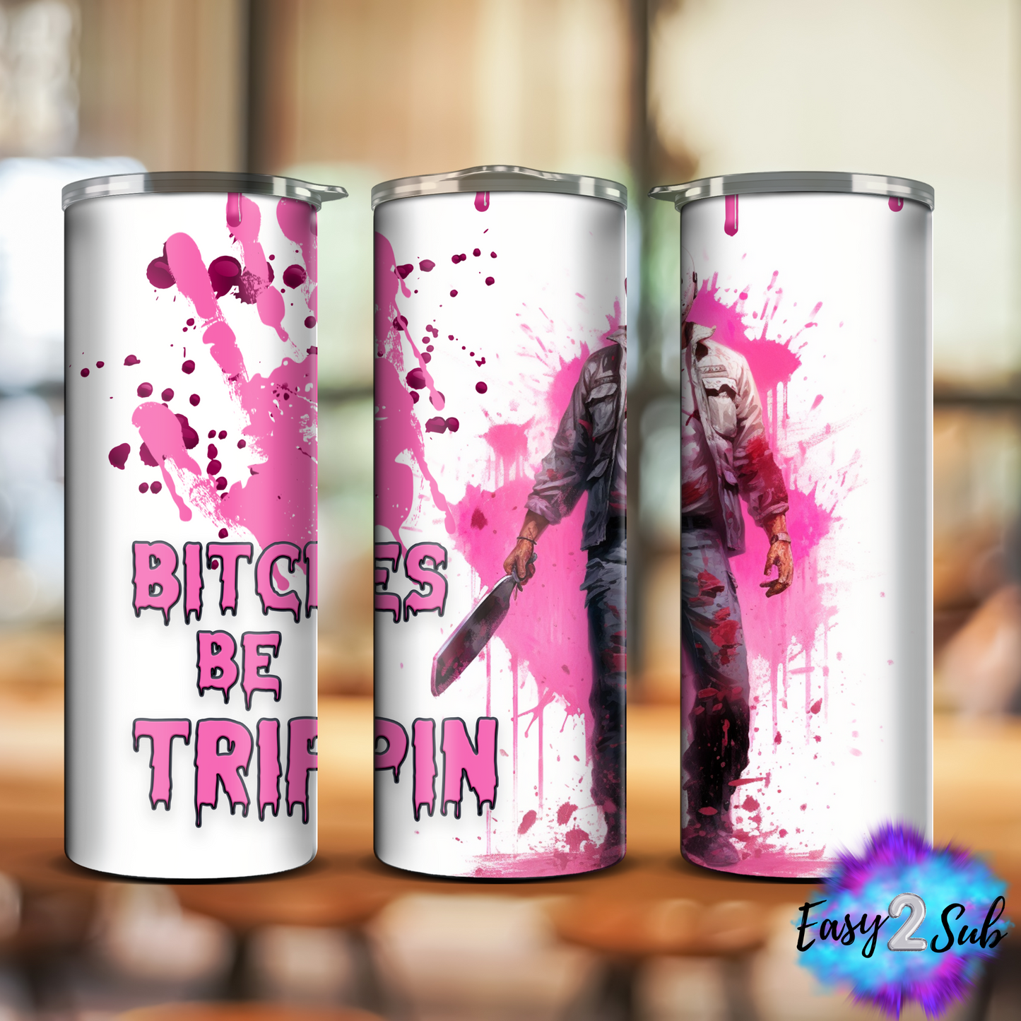 Bitches Be Trippin Sublimation Tumbler Transfer Print, Ready To Press Sublimation Transfer, Image transfer, Tumbler Transfer Sheet