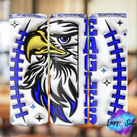 Eagles Tumbler Transfer Print, Ready To Press Sublimation Transfer, Image transfer, Tumbler Transfer Sheet