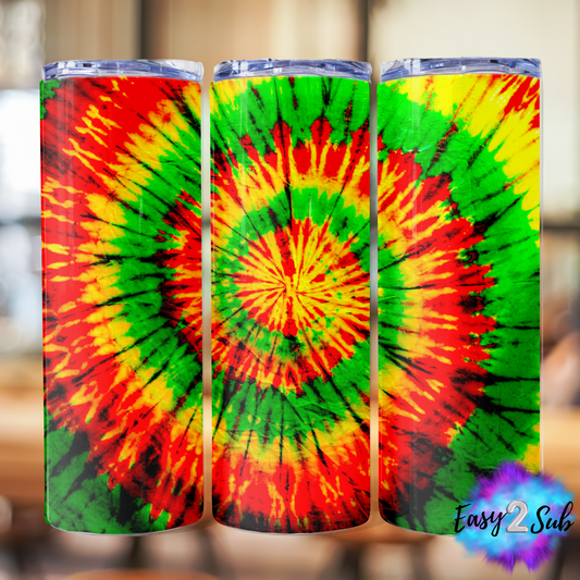 420 Rasta Tie Dye Sublimation Tumbler Transfer Print, Ready To Press Sublimation Transfer, Image transfer, Tumbler Transfer Sheet