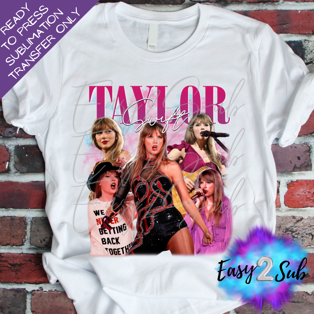 T Swift Sublimation Transfer Print, Ready To Press Sublimation Transfer, Image transfer, T-Shirt Transfer Sheet