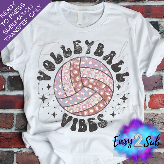 Volleyball Vibes Sublimation Transfer Print, Ready To Press Sublimation Transfer, Image transfer, T-Shirt Transfer Sheet