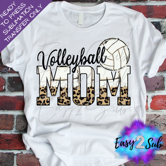 Volleyball Mom Sublimation Transfer Print, Ready To Press Sublimation Transfer, Image transfer, T-Shirt Transfer Sheet