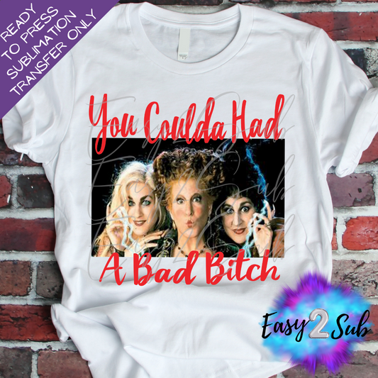 You Coulda Had A Bad Bitch Sublimation Transfer Print, Ready To Press Sublimation Transfer, Image transfer, T-Shirt Transfer Sheet