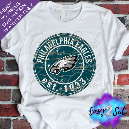 Philadelphia Eagles Sublimation Transfer Print, Ready To Press Sublimation Transfer, Image transfer, T-Shirt Transfer Sheet