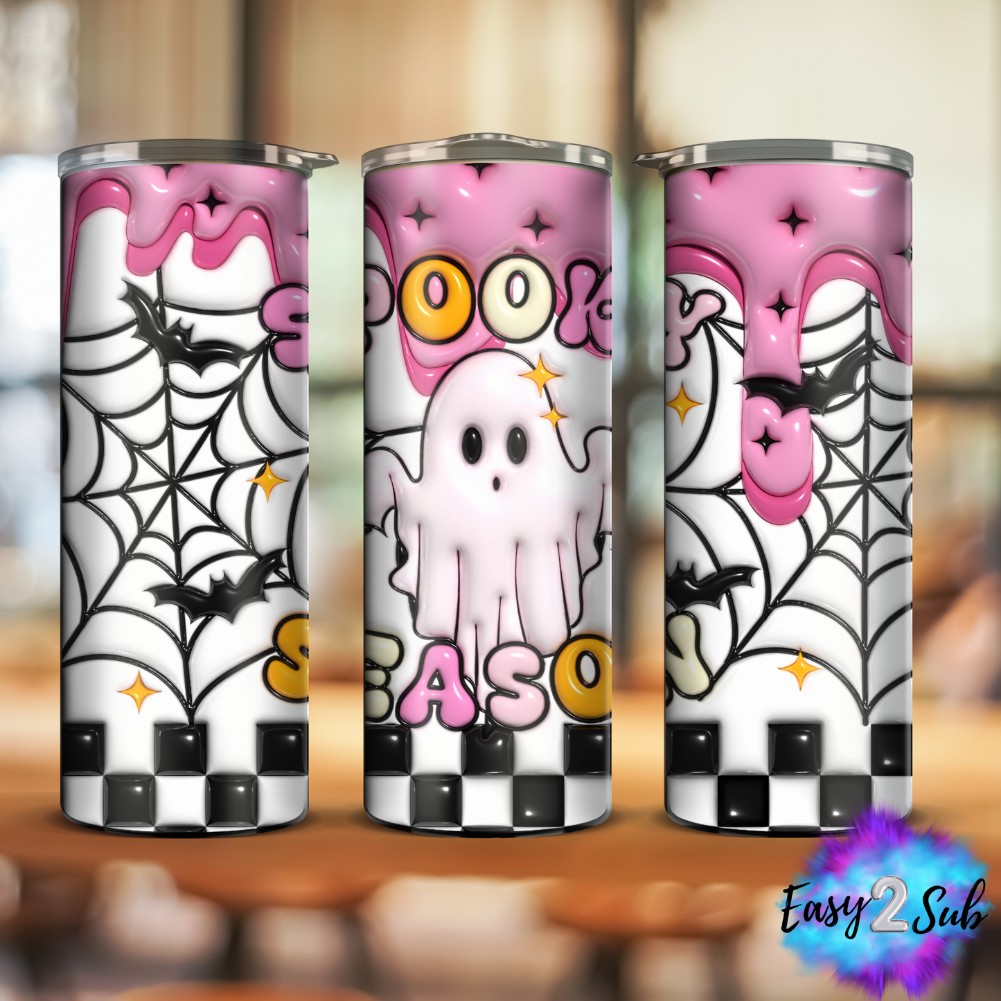 Spooky Season Sublimation Tumbler Transfer Print, Ready To Press Sublimation Transfer, Image transfer, Tumbler Transfer Sheet