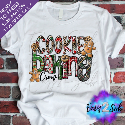 Cookie Baking Crew Sublimation Transfer Print, Ready To Press Sublimation Transfer, Image transfer, T-Shirt Transfer Sheet