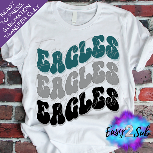 Eagles Sublimation Transfer Print, Ready To Press Sublimation Transfer, Image transfer, T-Shirt Transfer Sheet