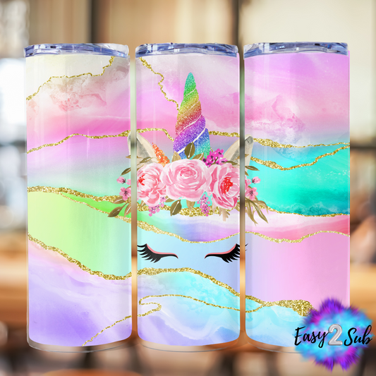 Unicorn Sublimation Tumbler Transfer Print, Ready To Press Sublimation Transfer, Image transfer, Tumbler Transfer Sheet