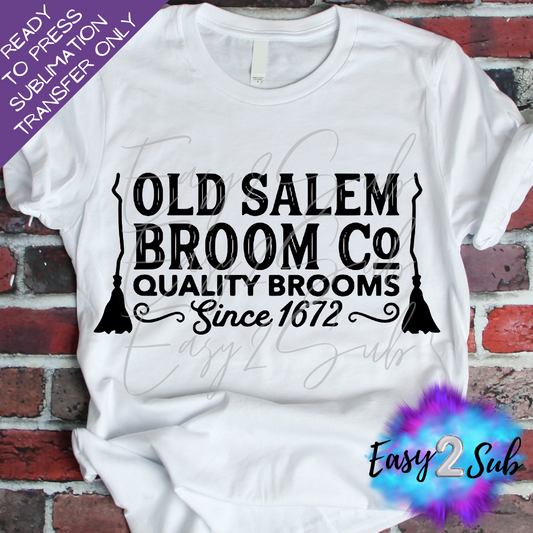 Old Salem Broom Company Sublimation Transfer Print, Ready To Press Sublimation Transfer, Image transfer, T-Shirt Transfer Sheet