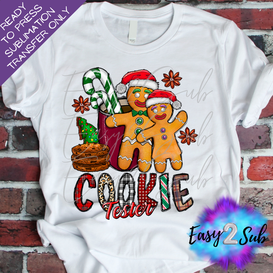 Cookie Tester Sublimation Transfer Print, Ready To Press Sublimation Transfer, Image transfer, T-Shirt Transfer Sheet