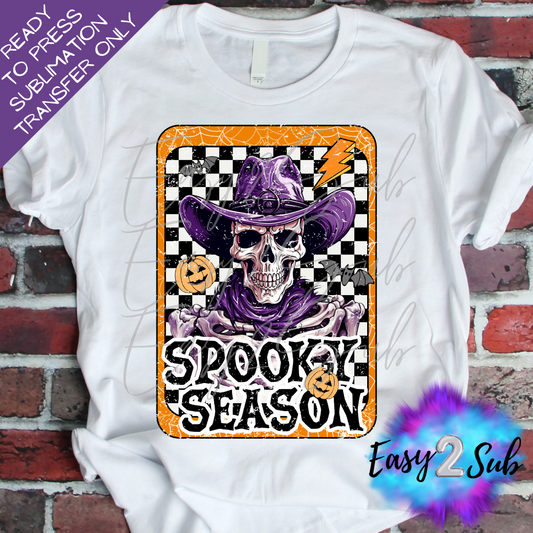 Spooky Season Sublimation Transfer Print, Ready To Press Sublimation Transfer, Image transfer, T-Shirt Transfer Sheet