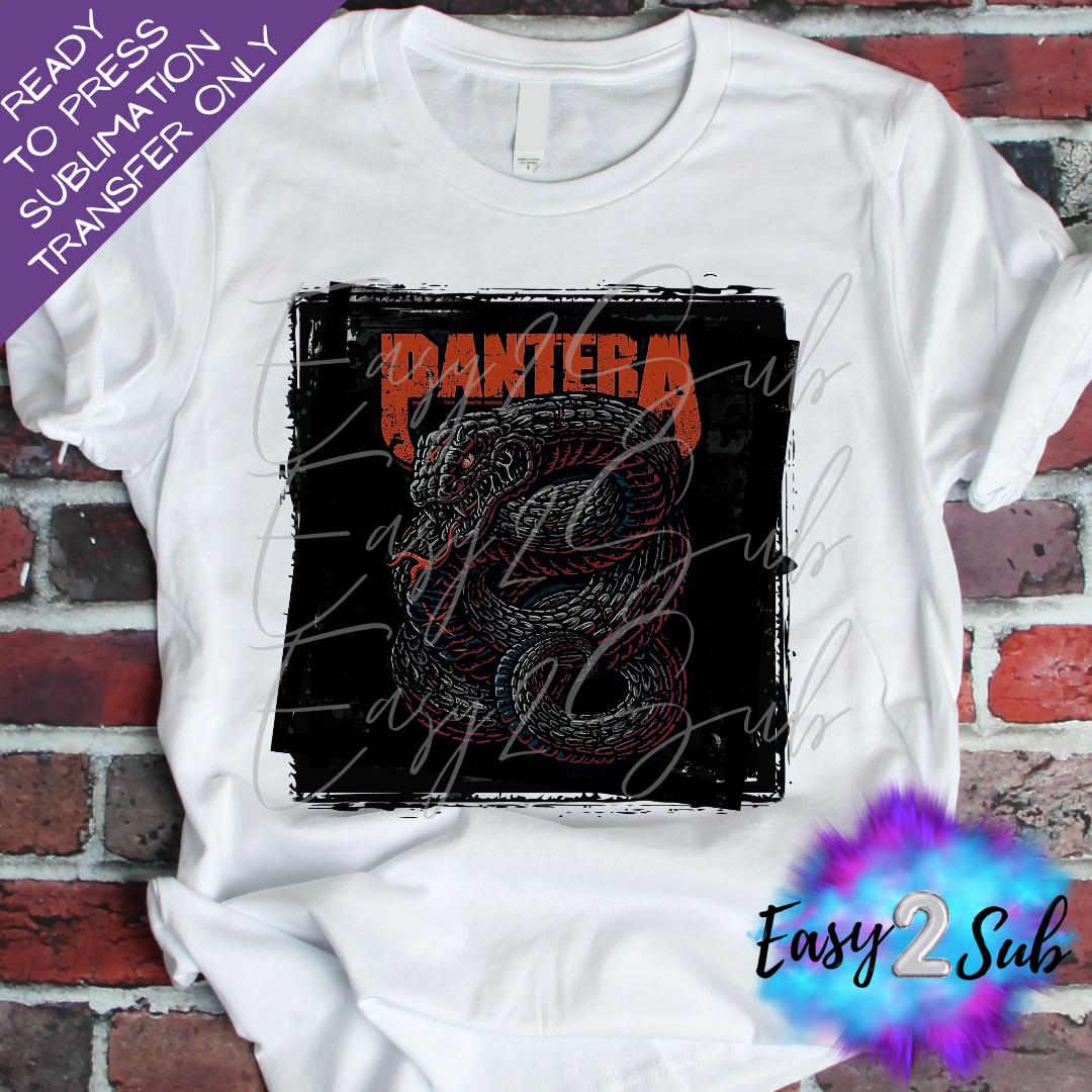 Pantera Sublimation Transfer Print, Ready To Press Sublimation Transfer, Image transfer, T-Shirt Transfer Sheet