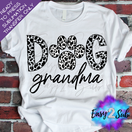 Dog Grandma Sublimation Transfer Print, Ready To Press Sublimation Transfer, Image transfer, T-Shirt Transfer Sheet