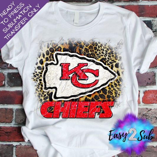 Chiefs Sublimation Transfer Print, Ready To Press Sublimation Transfer, Image transfer, T-Shirt Transfer Sheet