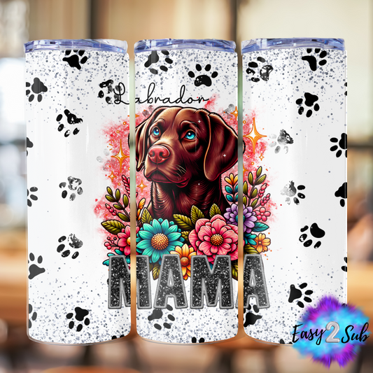 Labrador Mama Sublimation Tumbler Transfer Print, Ready To Press Sublimation Transfer, Image transfer, Tumbler Transfer Sheet