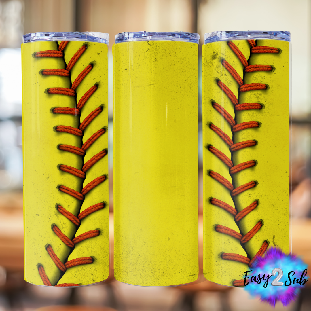 Softball Sublimation Tumbler Transfer Print, Ready To Press Sublimation Transfer, Image transfer, Tumbler Transfer Sheet