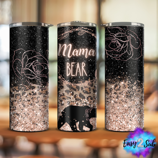 Mama Bear Sublimation Tumbler Transfer Print, Ready To Press Sublimation Transfer, Image transfer, Tumbler Transfer Sheet