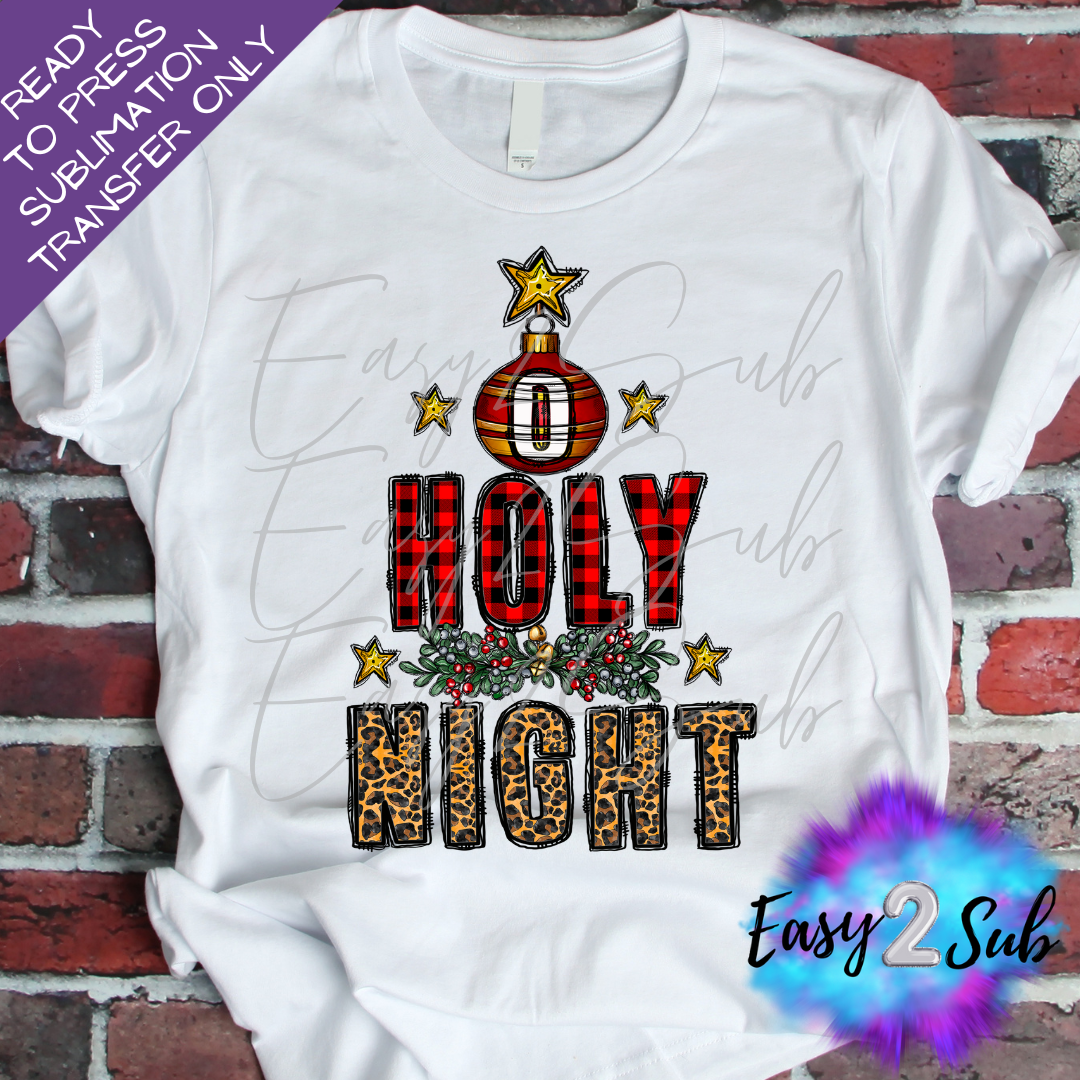 Holy Night Sublimation Transfer Print, Ready To Press Sublimation Transfer, Image transfer, T-Shirt Transfer Sheet