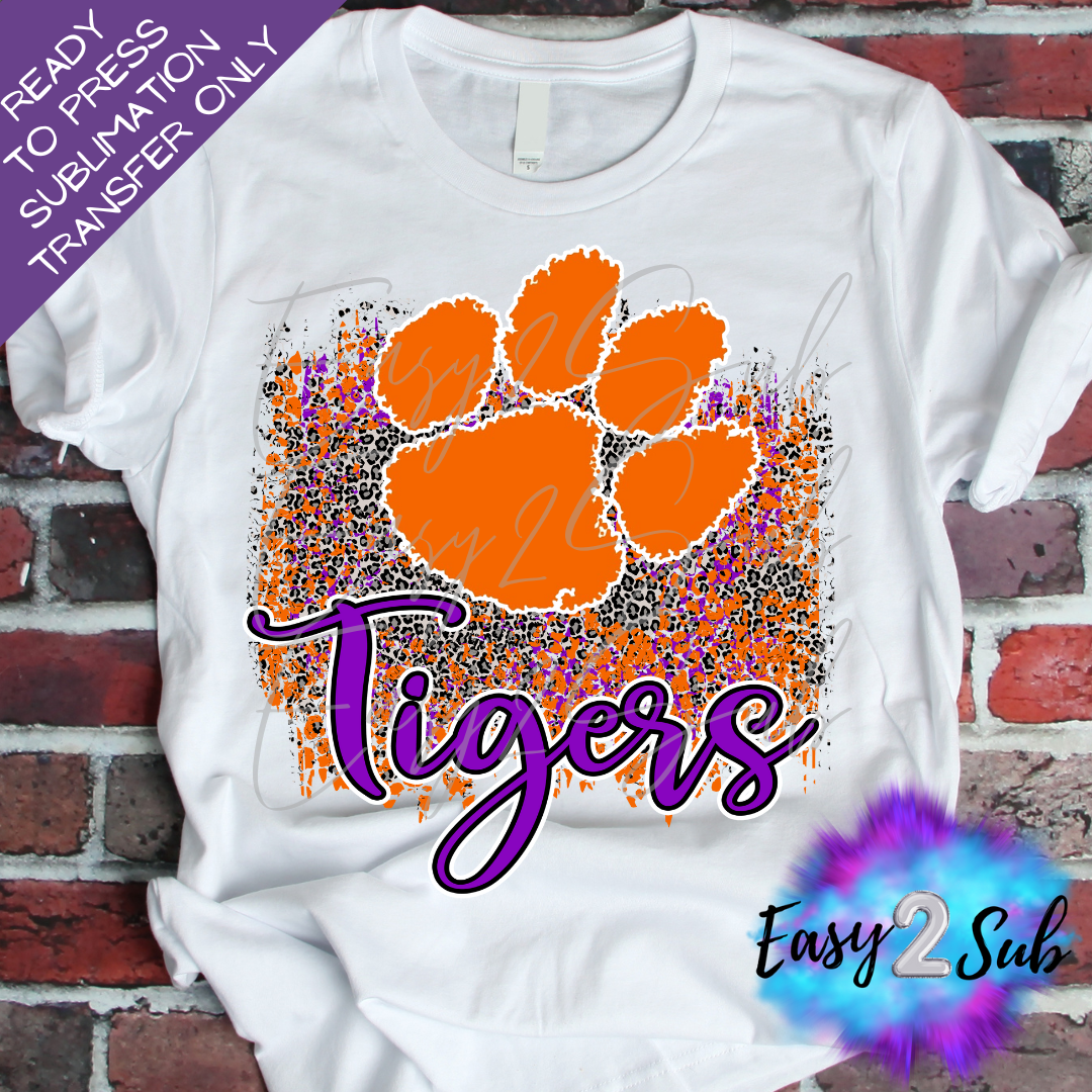 Tigers Sublimation Transfer Print, Ready To Press Sublimation Transfer, Image transfer, T-Shirt Transfer Sheet