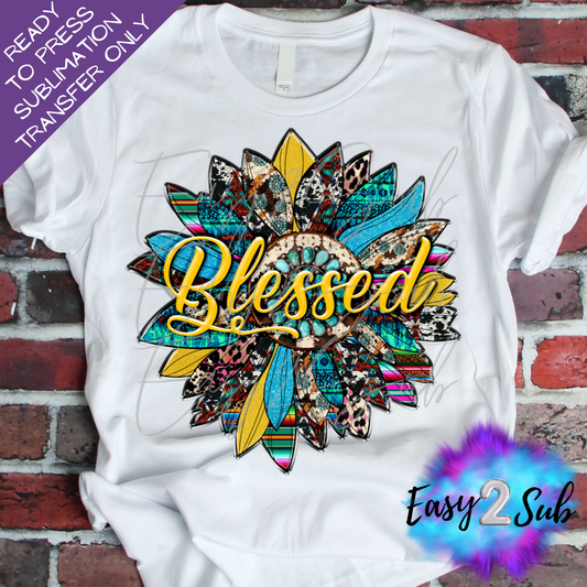 Blessed Sublimation Transfer Print, Ready To Press Sublimation Transfer, Image transfer, T-Shirt Transfer Sheet