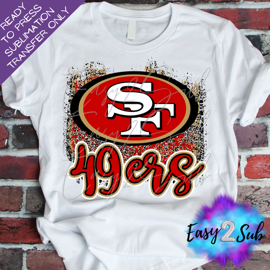 49 ers Sublimation Transfer Print, Ready To Press Sublimation Transfer, Image transfer, T-Shirt Transfer Sheet