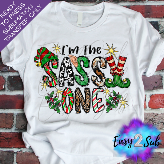 I'm the Sassy One Sublimation Transfer Print, Ready To Press Sublimation Transfer, Image transfer, T-Shirt Transfer Sheet