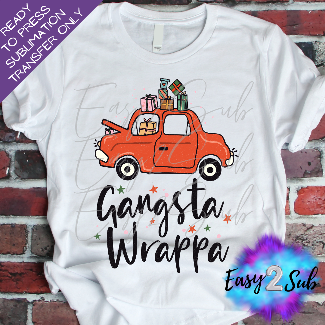Gangsta Wrappa Sublimation Transfer Print, Ready To Press Sublimation Transfer, Image transfer, T-Shirt Transfer Sheet