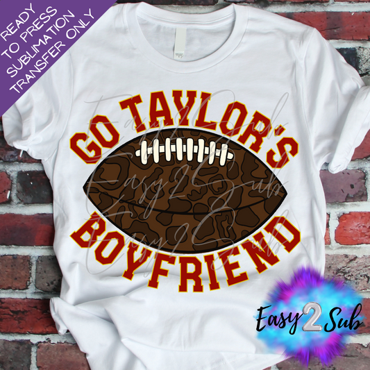 Go Taylor's Boyfriend Sublimation Transfer Print, Ready To Press Sublimation Transfer, Image transfer, T-Shirt Transfer Sheet