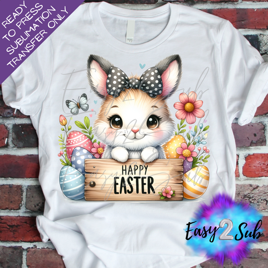 Happy Easter Sublimation Transfer Print, Ready To Press Sublimation Transfer, Image transfer, T-Shirt Transfer Sheet