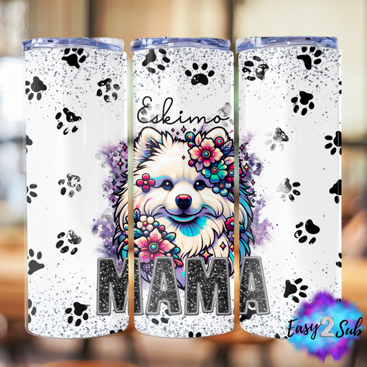 Eskimo Mama Sublimation Tumbler Transfer Print, Ready To Press Sublimation Transfer, Image transfer, Tumbler Transfer Sheet