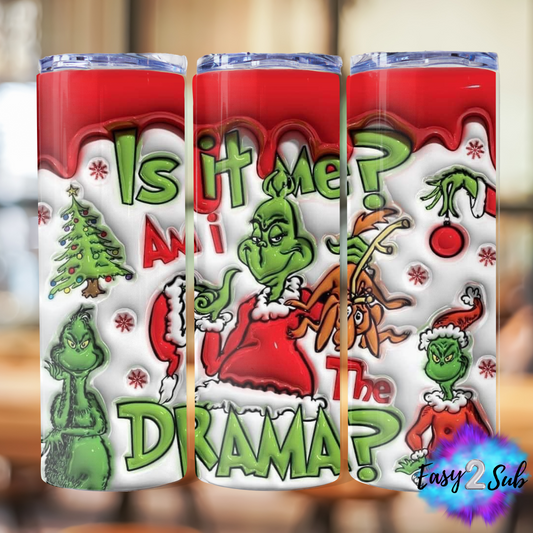 Am I the Drama? Sublimation Tumbler Transfer Print, Ready To Press Sublimation Transfer, Image transfer, Tumbler Transfer Sheet