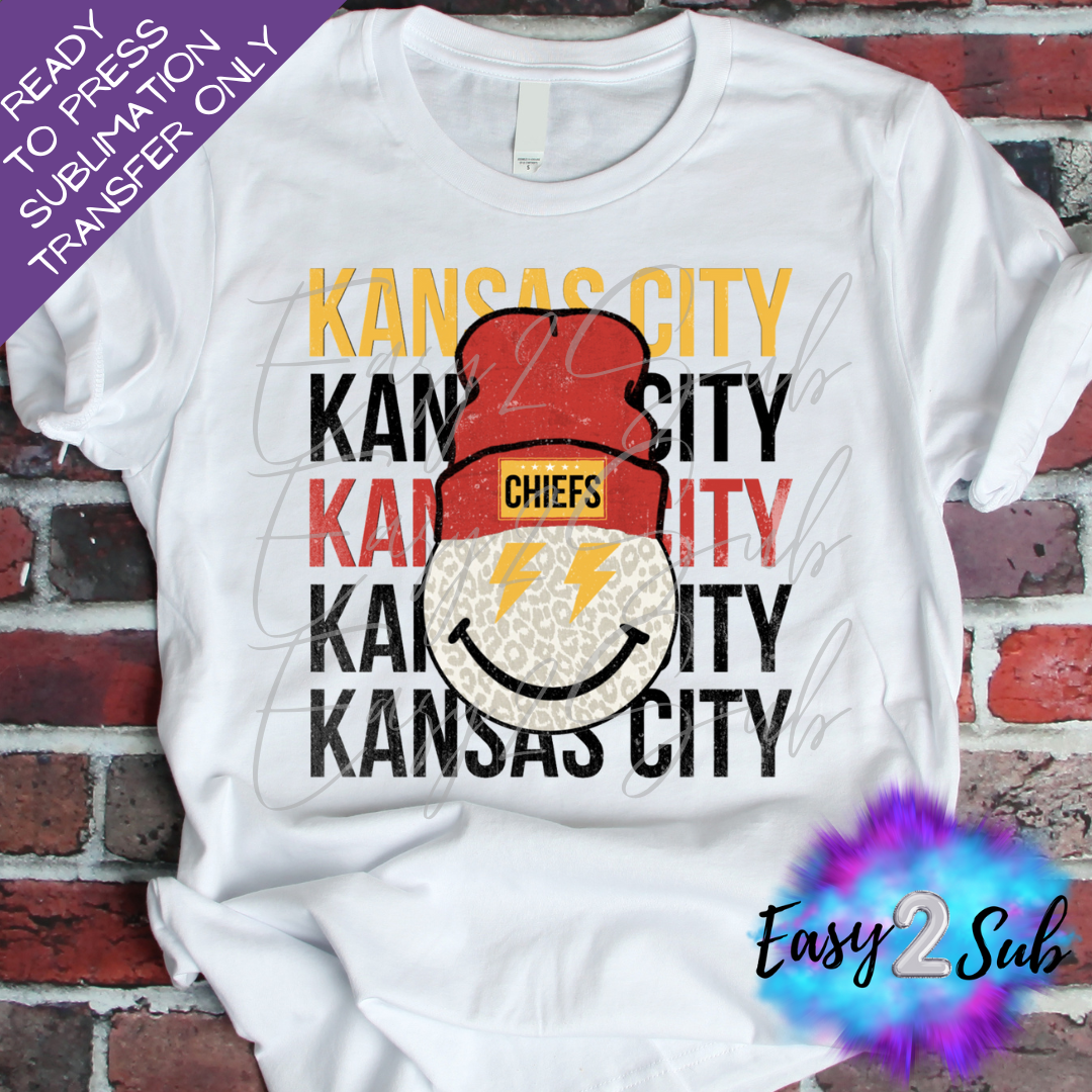 Kansas City Sublimation Transfer Print, Ready To Press Sublimation Transfer, Image transfer, T-Shirt Transfer Sheet