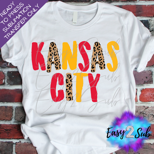 Kansas City Sublimation Transfer Print, Ready To Press Sublimation Transfer, Image transfer, T-Shirt Transfer Sheet