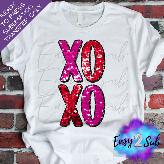 XOXO Sublimation Transfer Print, Ready To Press Sublimation Transfer, Image transfer, T-Shirt Transfer Sheet