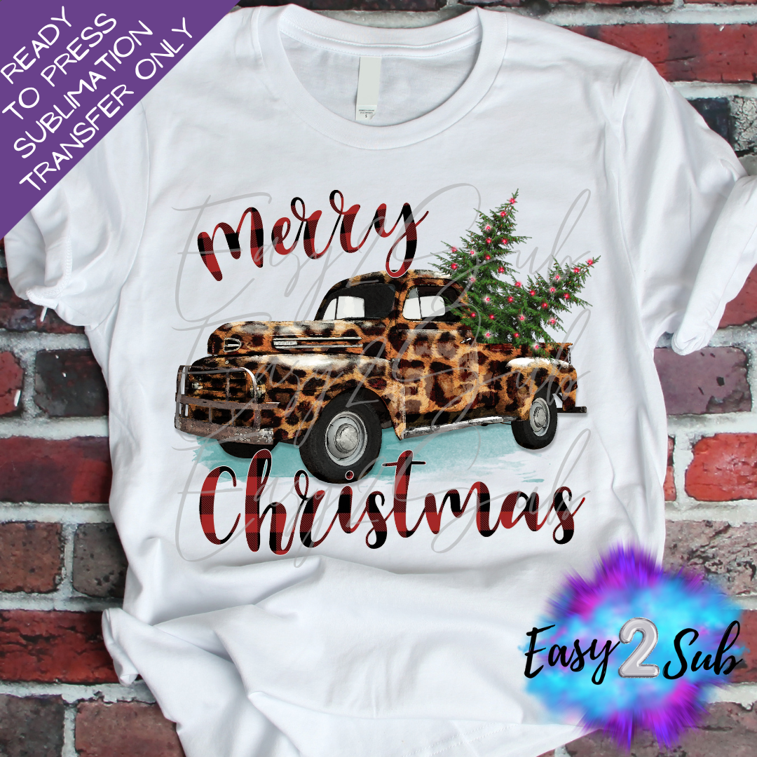 Merry Christmas Sublimation Transfer Print, Ready To Press Sublimation Transfer, Image transfer, T-Shirt Transfer Sheet