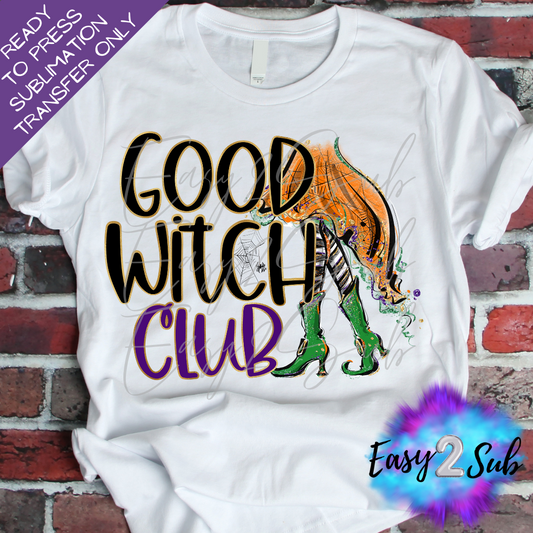 Good Witch Club Sublimation Transfer Print, Ready To Press Sublimation Transfer, Image transfer, T-Shirt Transfer Sheet