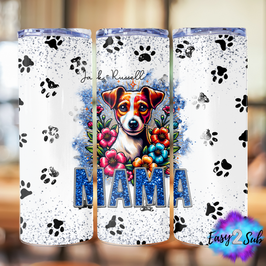 Jack Russell Mama Sublimation Tumbler Transfer Print, Ready To Press Sublimation Transfer, Image transfer, Tumbler Transfer Sheet