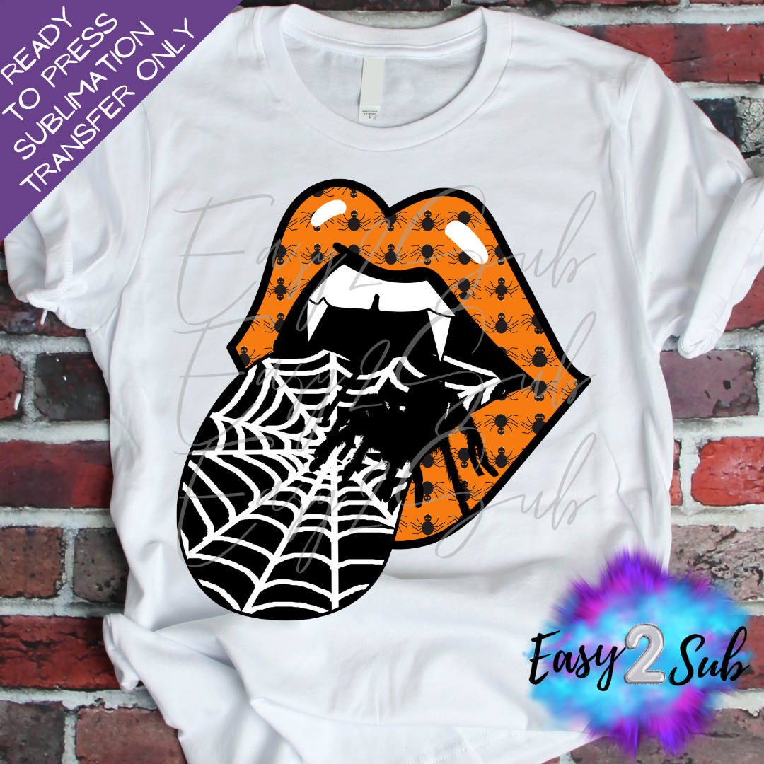 Halloween Tongue Sublimation Transfer Print, Ready To Press Sublimation Transfer, Image transfer, T-Shirt Transfer Sheet