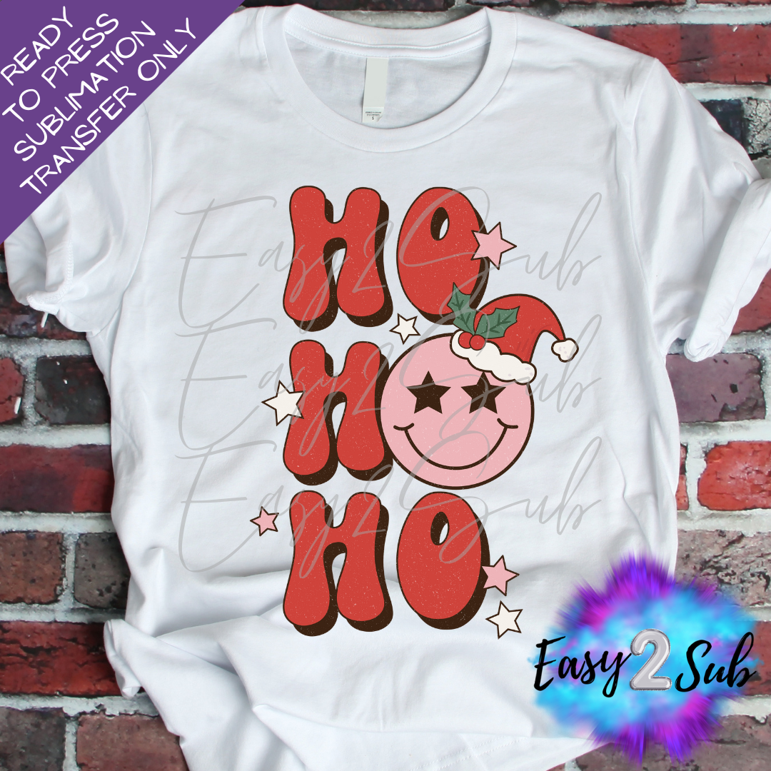 Ho Ho Ho Sublimation Transfer Print, Ready To Press Sublimation Transfer, Image transfer, T-Shirt Transfer Sheet