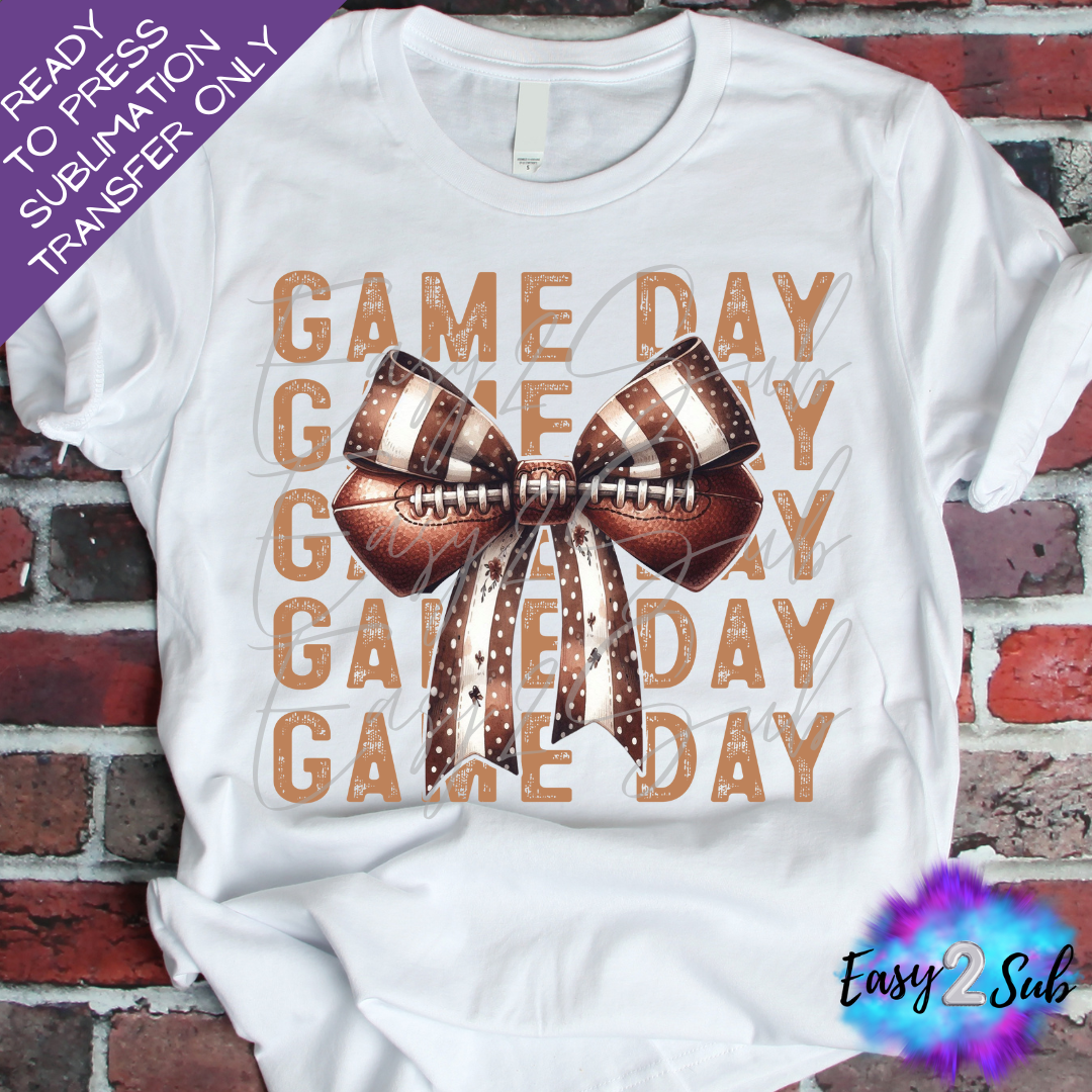 Game Day Sublimation Transfer Print, Ready To Press Sublimation Transfer, Image transfer, T-Shirt Transfer Sheet