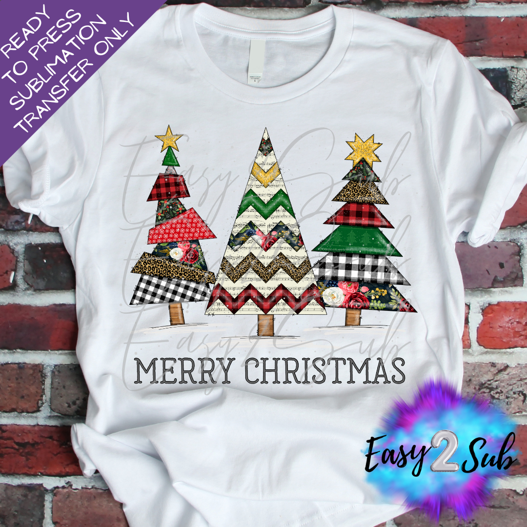 Merry Christmas Sublimation Transfer Print, Ready To Press Sublimation Transfer, Image transfer, T-Shirt Transfer Sheet