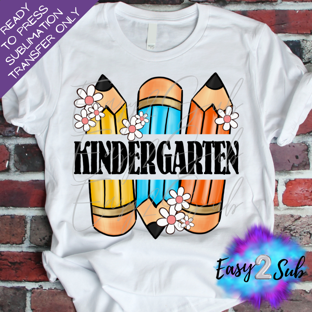 Kindergarten Sublimation Transfer Print, Ready To Press Sublimation Transfer, Image transfer, T-Shirt Transfer Sheet