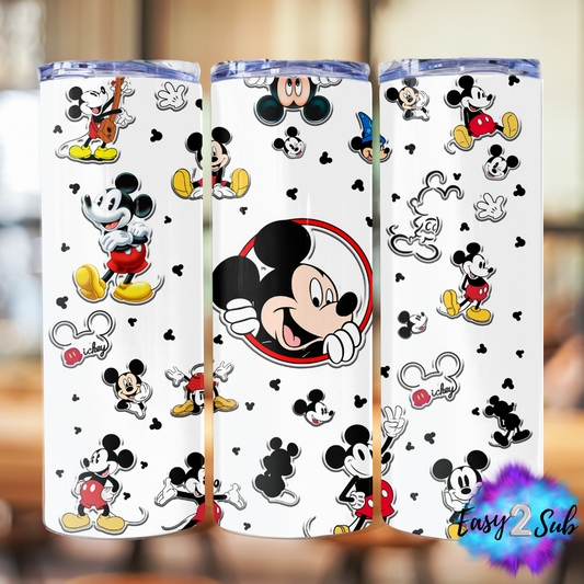 Mickey Sublimation Tumbler Transfer Print, Ready To Press Sublimation Transfer, Image transfer, Tumbler Transfer Sheet