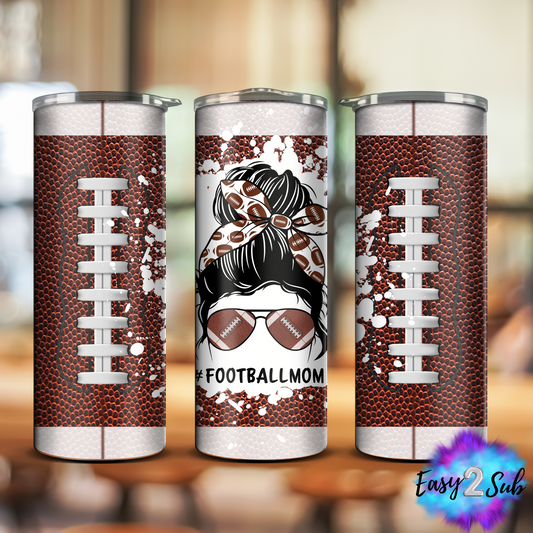 Football Mom Sublimation Tumbler Transfer Print, Ready To Press Sublimation Transfer, Image transfer, Tumbler Transfer Sheet