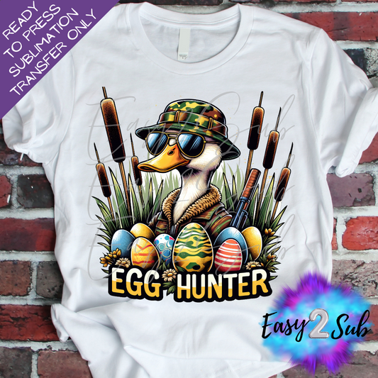 Egg Hunter Easter Sublimation Transfer Print, Ready To Press Sublimation Transfer, Image transfer, T-Shirt Transfer Sheet