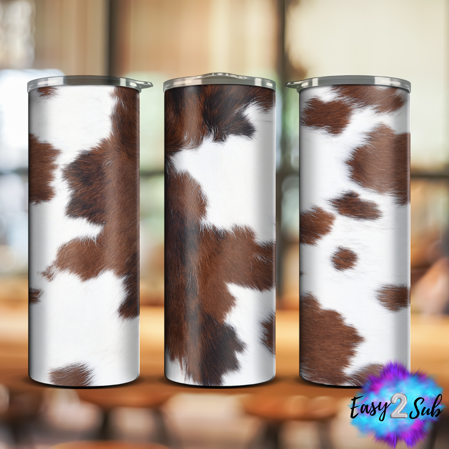 Cowhide Fur Sublimation Tumbler Transfer Print, Ready To Press Sublimation Transfer, Image transfer, Tumbler Transfer Sheet