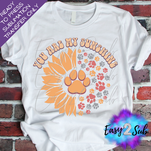 You Are My Sunshine Sublimation Transfer Print, Ready To Press Sublimation Transfer, Image transfer, T-Shirt Transfer Sheet